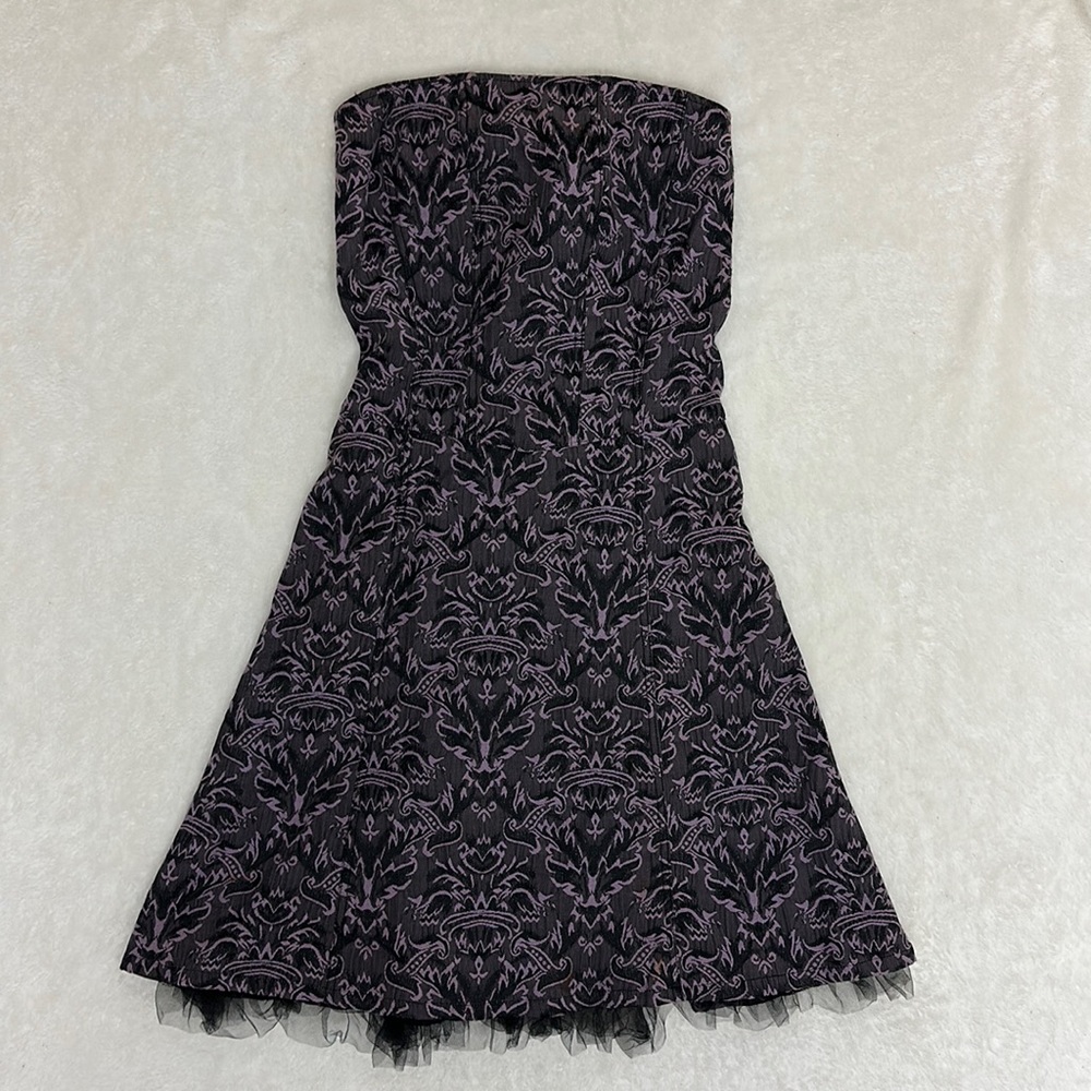 Tripp NYC by Daang Goodman steam punk Corset dress. Purple. Size Large